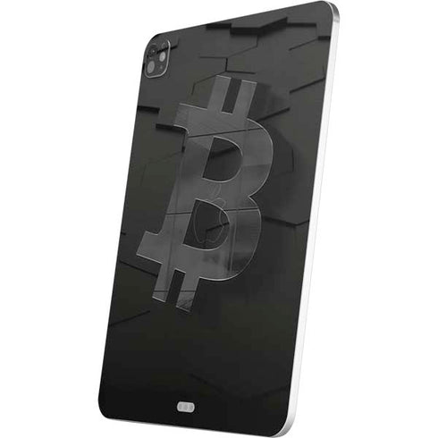 Bitcoin Textured Logo iPad Pro 13in M4 (2024) Skin