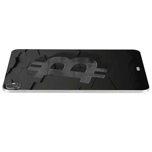 Bitcoin Textured Logo iPad Pro 13in M4 (2024) Skin