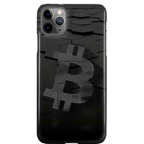 Bitcoin Textured Logo iPhone Cases