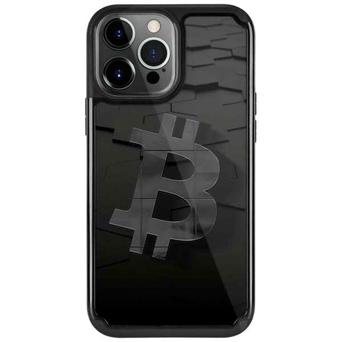 Bitcoin Textured Logo iPhone Cases