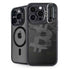Bitcoin Textured Logo iPhone 14 Pro Max Kickstand Case