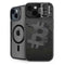 Bitcoin Textured Logo iPhone 15 Kickstand Case