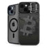 Bitcoin Textured Logo iPhone 15 Kickstand Case