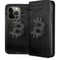Bitcoin Textured Logo iPhone 15 Pro Folio Case