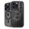 Bitcoin Textured Logo iPhone 15 Pro Kickstand Case