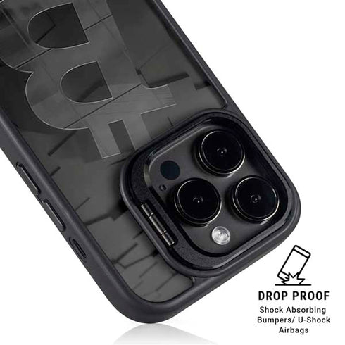 Bitcoin Textured Logo iPhone 15 Pro Kickstand Case