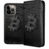 Bitcoin Textured Logo iPhone 15 Pro Max Folio Case