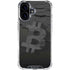 Bitcoin Textured Logo iPhone 16 Clear Case
