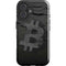 Bitcoin Textured Logo iPhone 16 Plus Impact Case