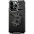 Bitcoin Textured Logo iPhone 16 Pro Clear Case