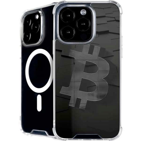 Bitcoin Textured Logo iPhone 16 Pro MagSafe Case