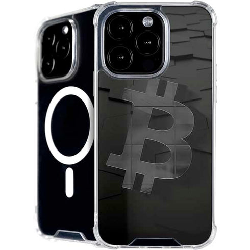 Bitcoin Textured Logo iPhone 16 Pro Max MagSafe Case