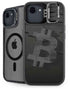 Bitcoin Textured Logo iPhone 16e Kickstand Case