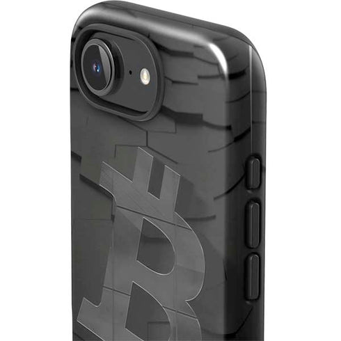 Bitcoin Textured Logo iPhone 16e Impact Case