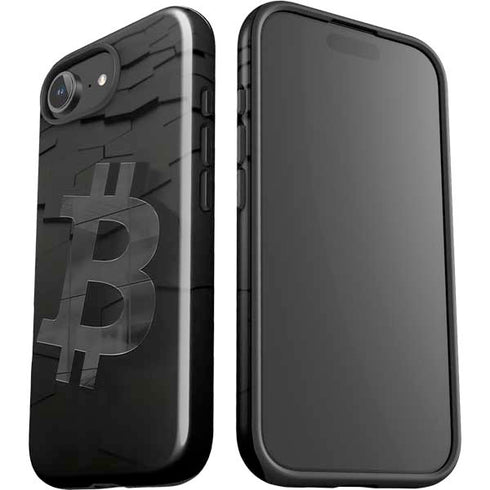 Bitcoin Textured Logo iPhone 16e Impact Case