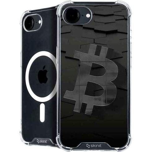 Bitcoin Textured Logo iPhone 16e MagSafe Case