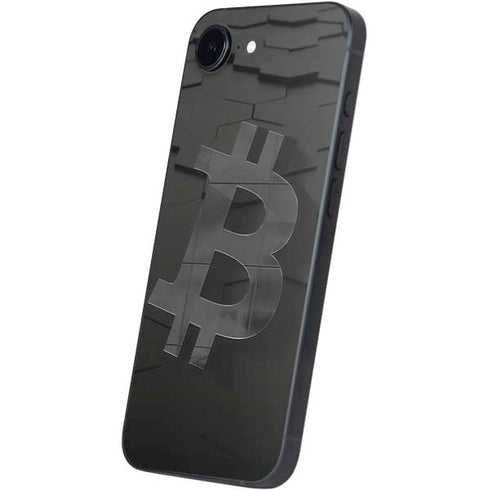 Bitcoin Textured Logo iPhone 16e Skin