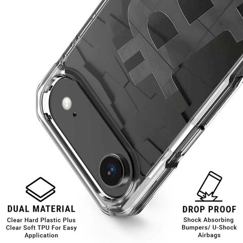 Bitcoin Textured Logo iPhone 17 Air Clear Case