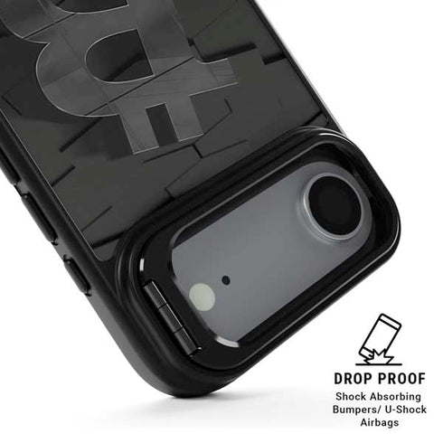 Bitcoin Textured Logo iPhone 17 Air Kickstand Case