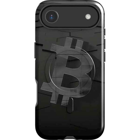 Bitcoin Textured Logo iPhone 17 Air Magsafe Impact Case