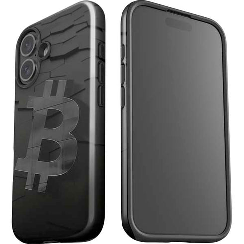 Bitcoin Textured Logo iPhone 17 Impact Case
