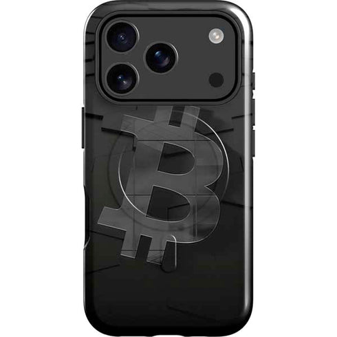 Bitcoin Textured Logo iPhone 17 Pro Max Magsafe Impact Case