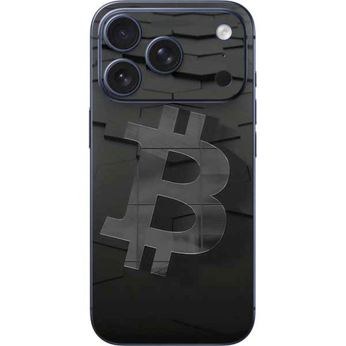 Bitcoin Textured Logo iPhone 17 Pro Max Skin