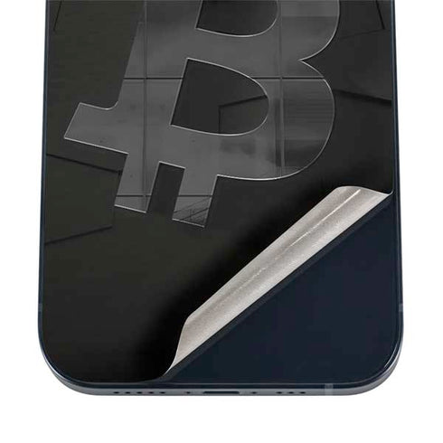 Bitcoin Textured Logo iPhone 17 Pro Skin