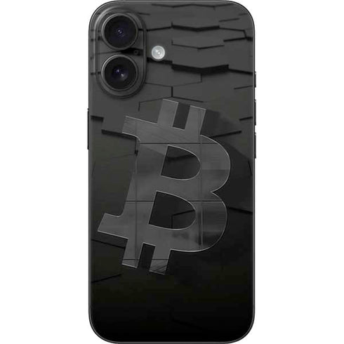 Bitcoin Textured Logo iPhone 17 Skin