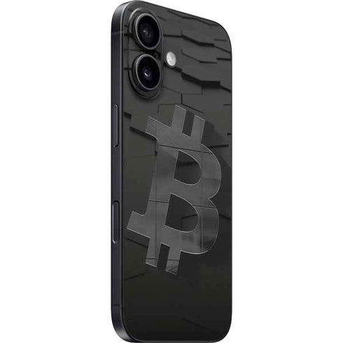 Bitcoin Textured Logo iPhone 17 Skin
