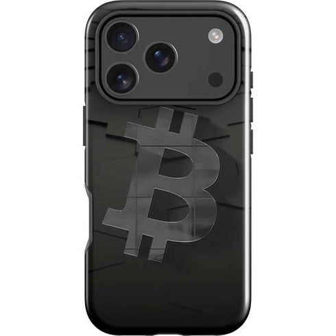 Bitcoin Textured Logo iPhone 18 Pro Impact Case