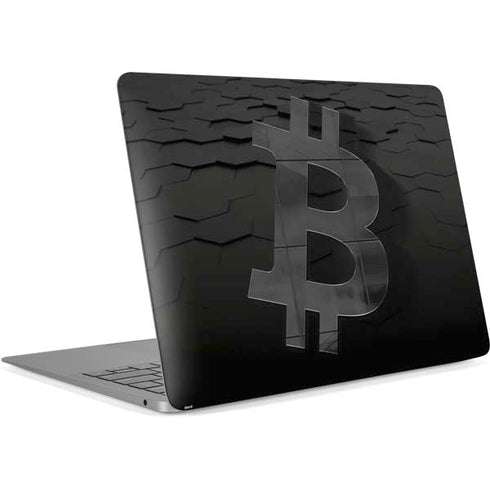 Bitcoin Textured Logo Apple MacBook Air Skin