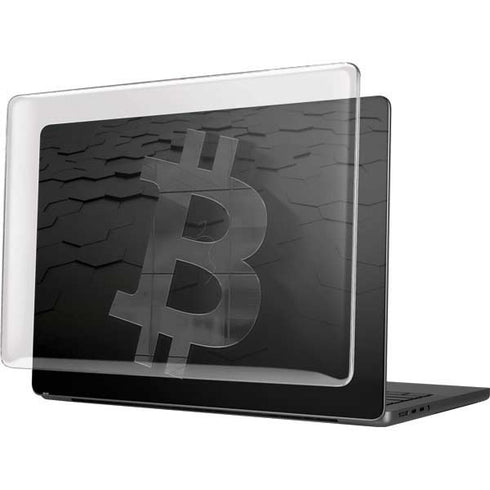 Bitcoin Textured Logo MacBook Pro 14in (2021-24) Case plus Skin