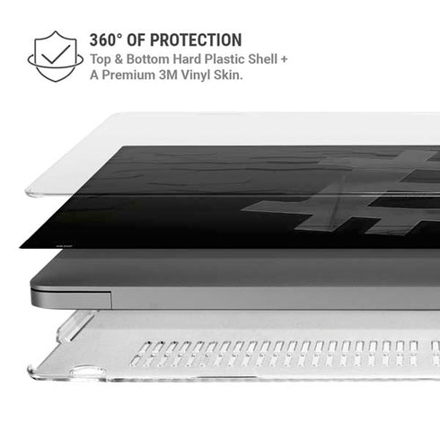 Bitcoin Textured Logo MacBook Pro 14in (2021-24) Case plus Skin