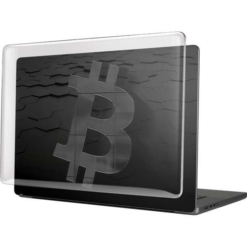 Bitcoin Textured Logo MacBook Cases