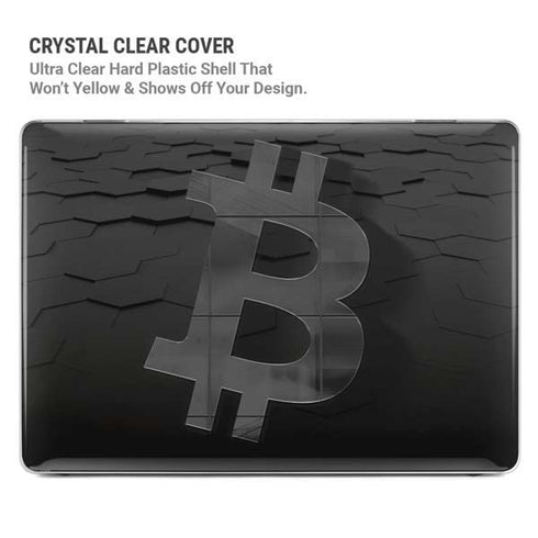 Bitcoin Textured Logo MacBook Cases