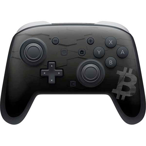 Bitcoin Textured Logo Nintendo Skins