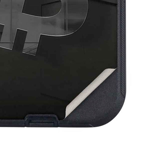 Bitcoin Textured Logo Otterbox Defender iPhone Skin