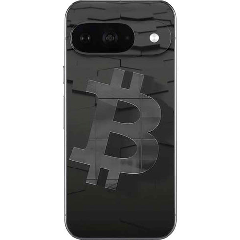 Bitcoin Textured Logo Google Pixel 9 Skin
