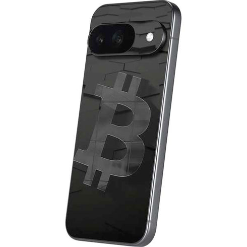 Bitcoin Textured Logo Google Pixel 9 Skin