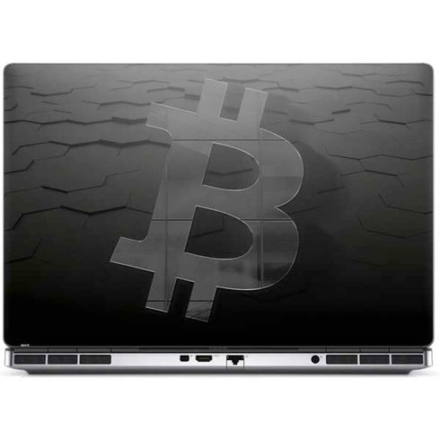 Bitcoin Textured Logo Dell Precision Skin