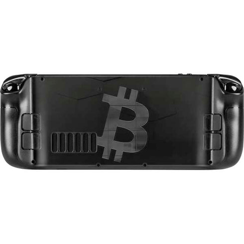 Bitcoin Textured Logo Steam Deck Handheld Gaming Computer OLED Skin