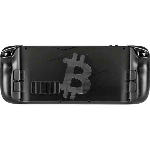 Bitcoin Textured Logo Steam Deck Handheld Gaming Computer Skin