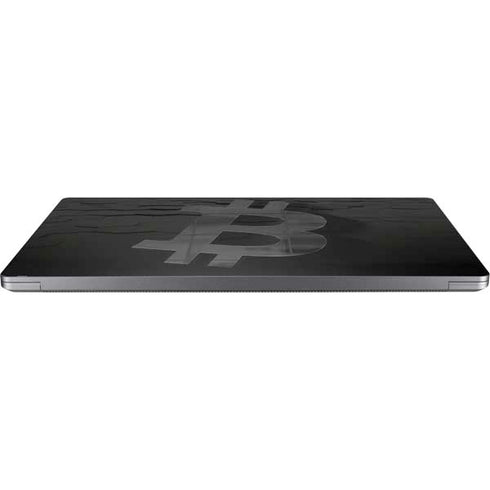 Bitcoin Textured Logo Laptop Skins