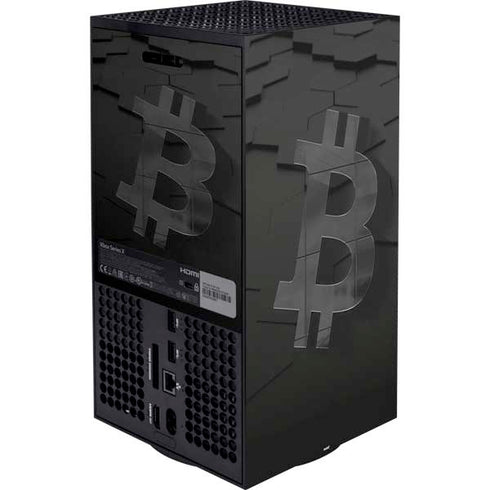 Bitcoin Textured Logo Xbox Series X Bundle Skin
