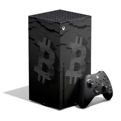 Bitcoin Textured Logo XBox Series X Digital Edition Bundle Skin