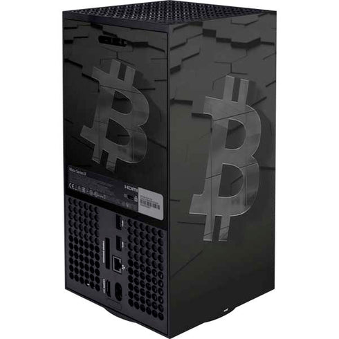 Bitcoin Textured Logo XBox Series X Digital Edition Bundle Skin