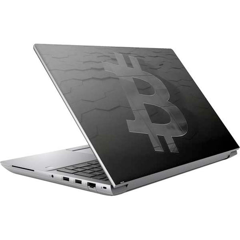 Bitcoin Textured Logo HP ZBook Fury 16 G10 Skin