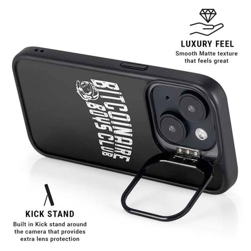 Bitcoinaire Boys Club iPhone 14 Kickstand Case