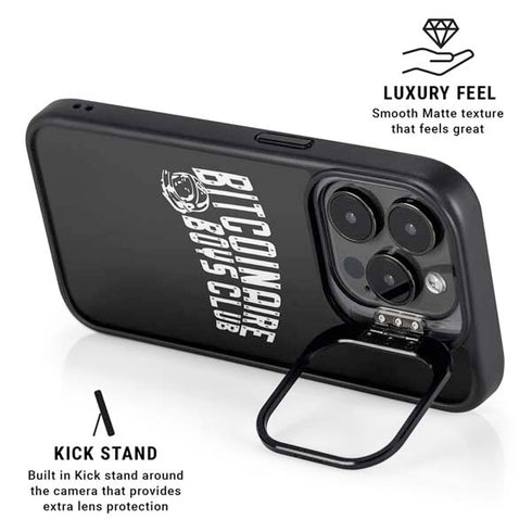 Bitcoinaire Boys Club iPhone 16 Pro Max Kickstand Case